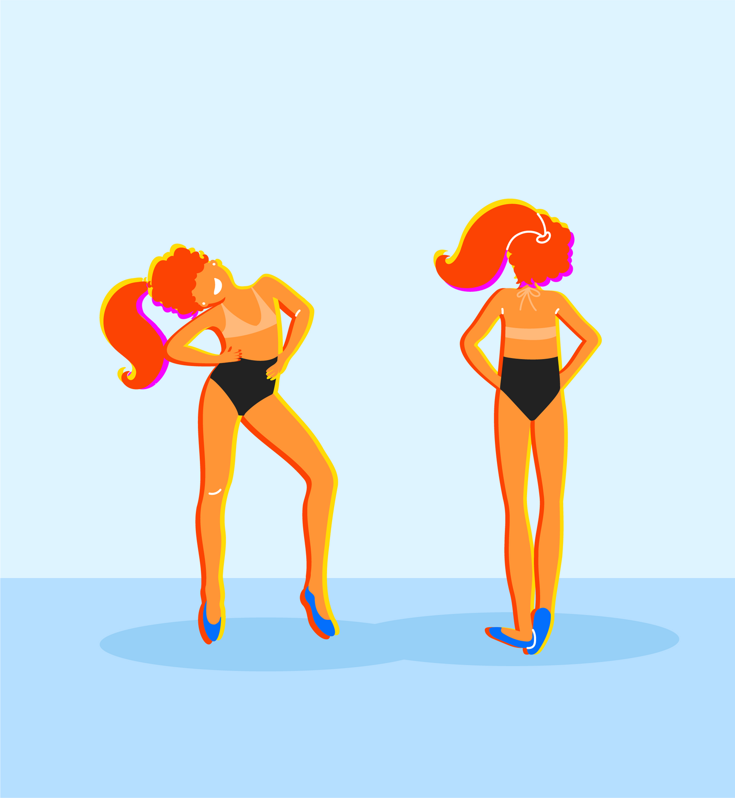 THE STELLA HIGH WAISTED SHAPING BIKINI BOTTOM