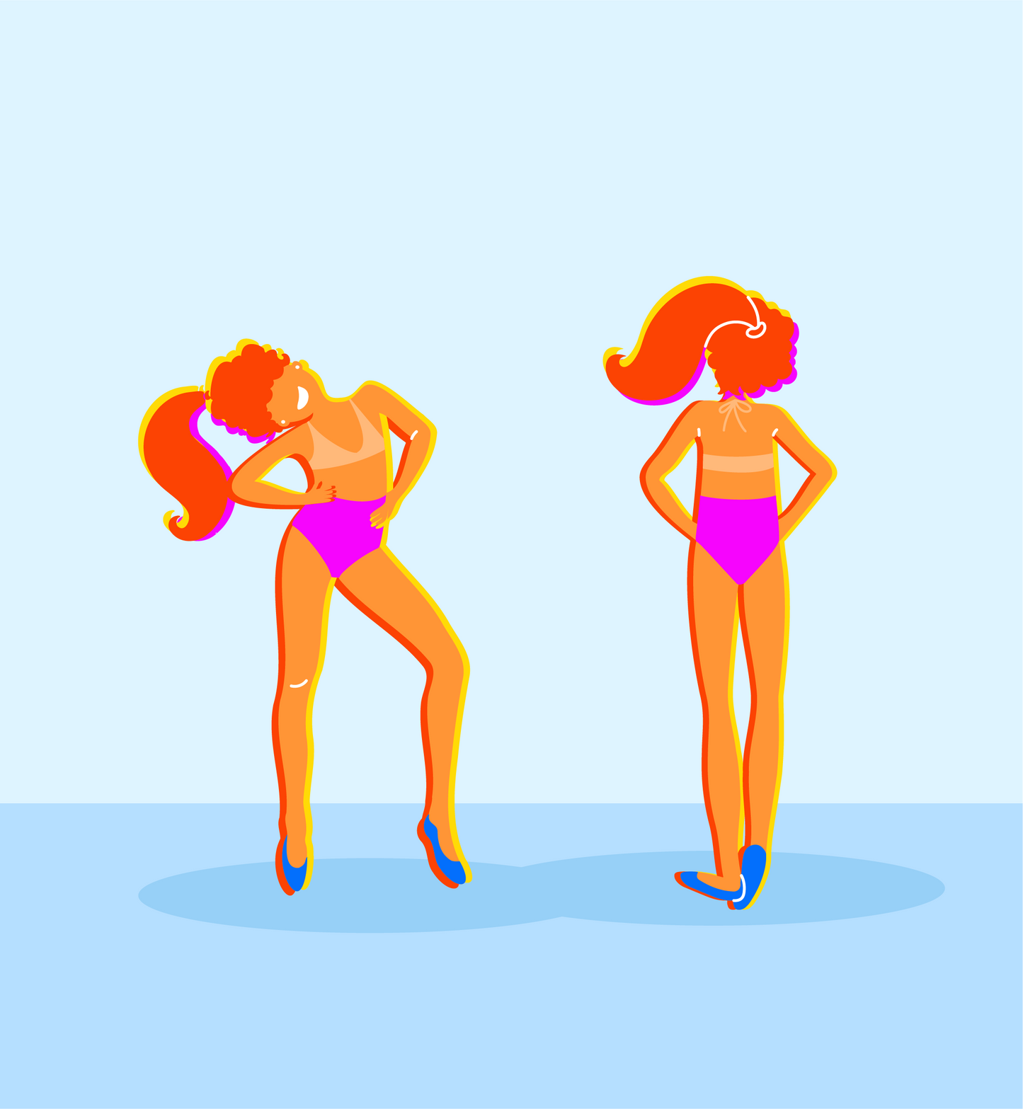 THE STELLA HIGH WAISTED SHAPING BIKINI BOTTOM